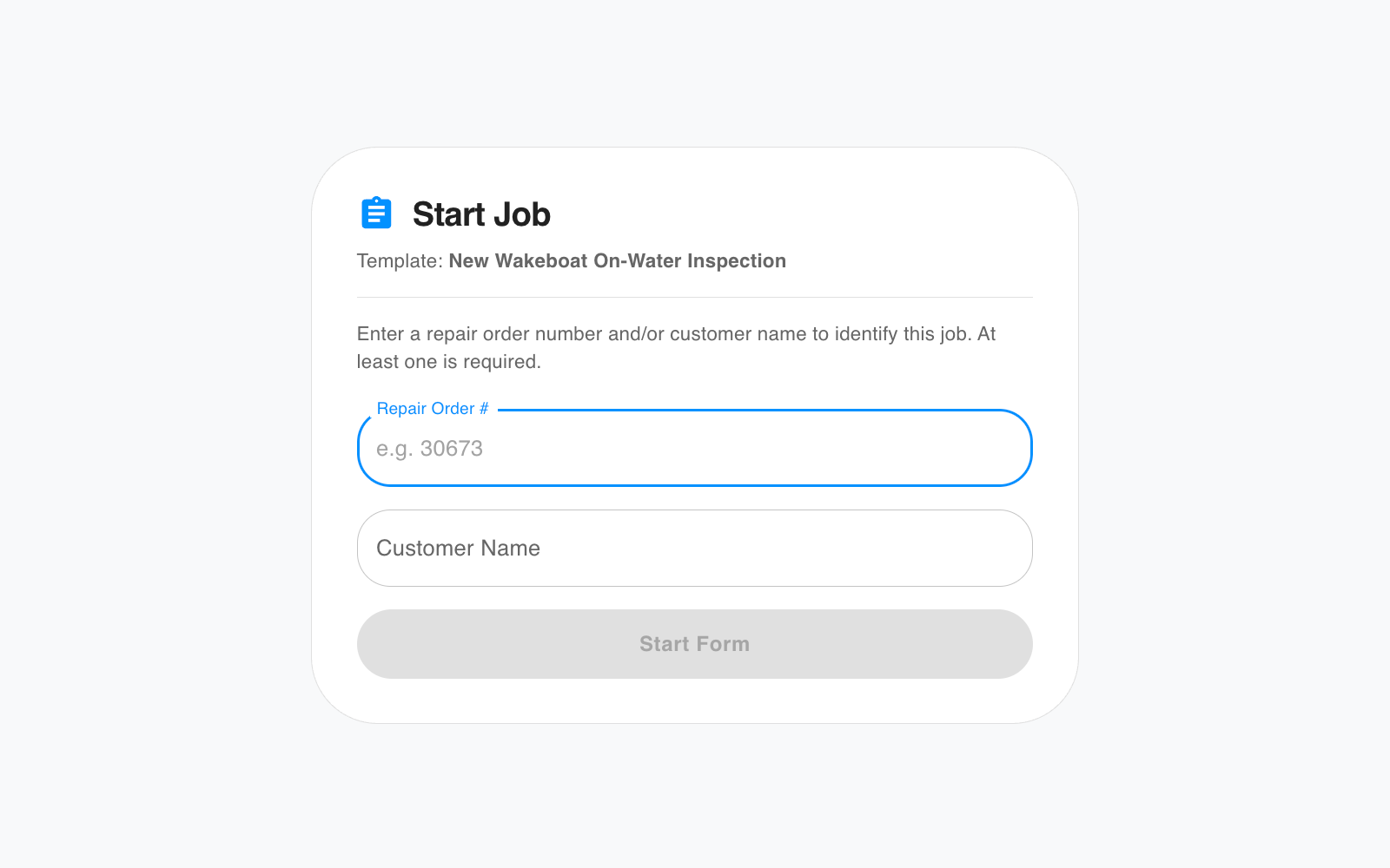Start a Job